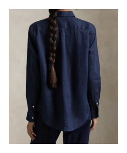 商品【商品预售7天发货】 Ralph Lauren|Ralph Lauren 女士衬衫 211970730002 蓝色,价格¥1265,第3张图片详细描述