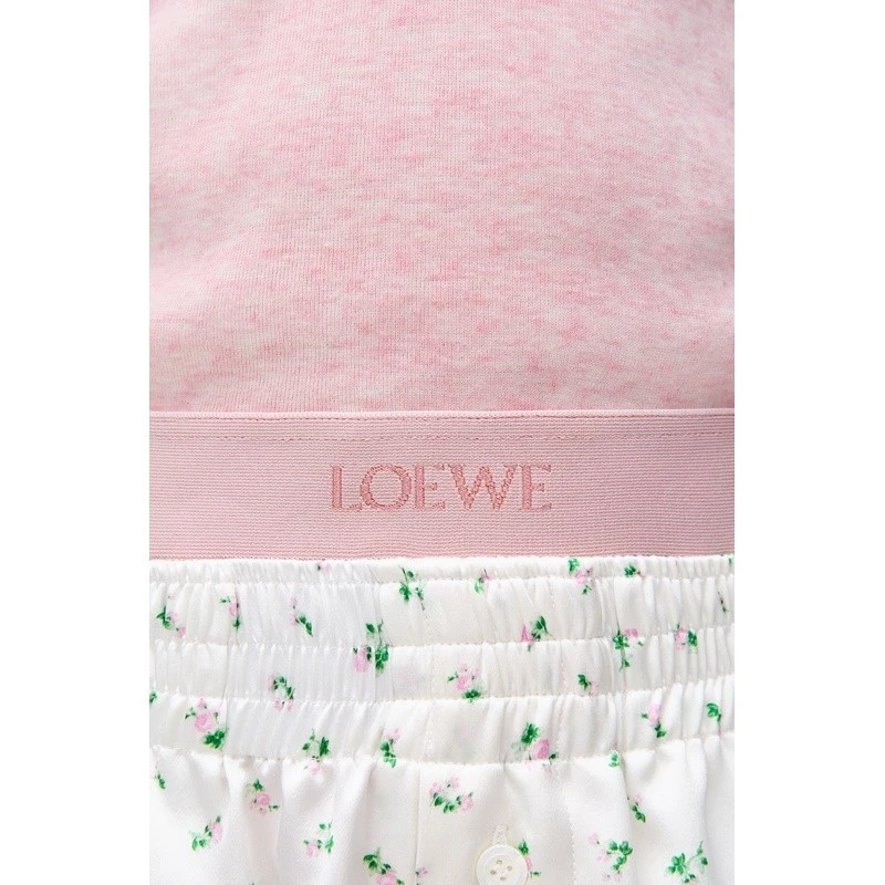 【预售3-5天】LOEWE/罗意威 女士粉色棉/羊毛Polo衫 商品