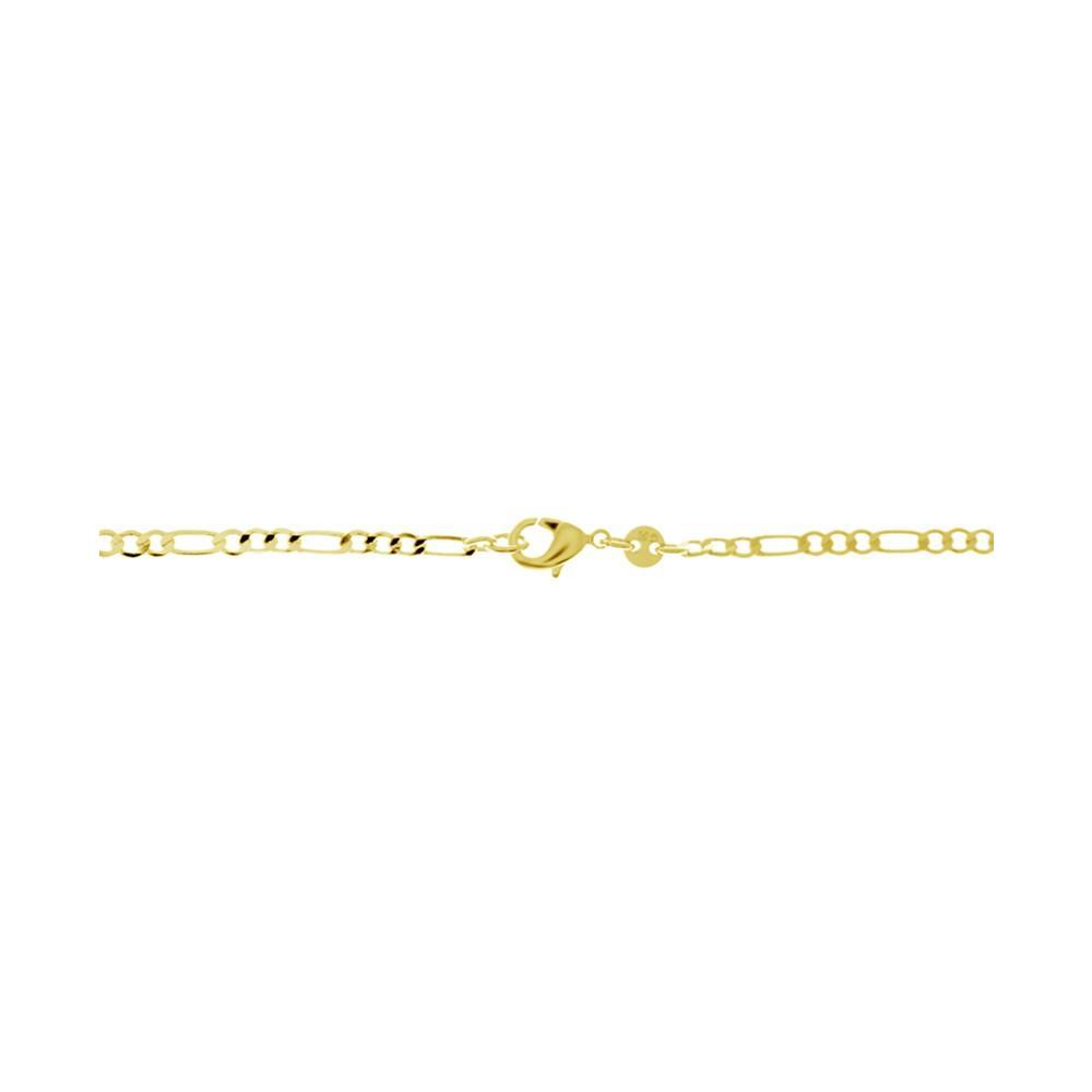 商品Essentials|Figaro Link 20" Chain Necklace in Silver or Gold Plate,价格¥65,第4张图片详细描述