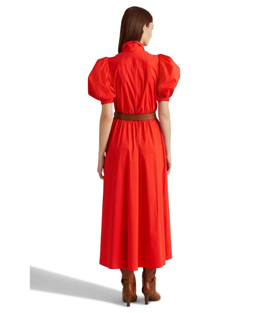 商品Ralph Lauren|Puff-Sleeve Cotton Midi Dress,价格¥749,第2张图片详细描述