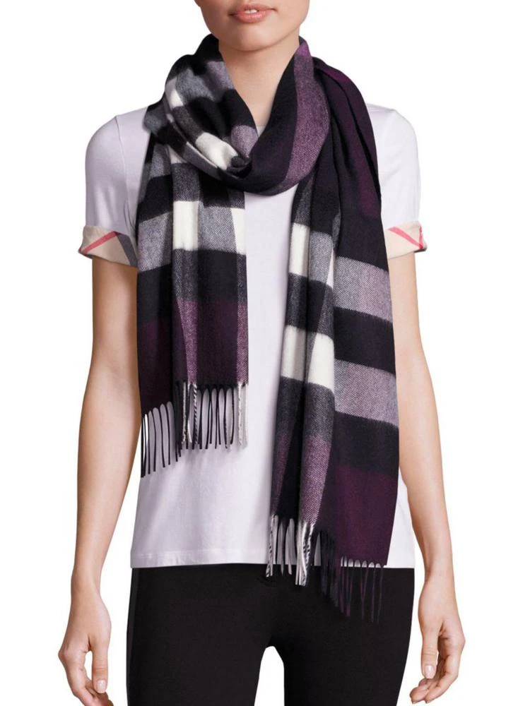 商品Burberry|Heritage Half Mega Check Cashmere Scarf,价格¥4267,第1张图片