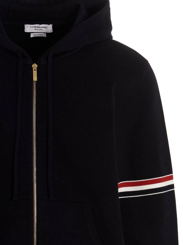 商品Thom Browne|Thom Browne Zip-Up Drawstring Hoodie,价格¥8490,第3张图片详细描述