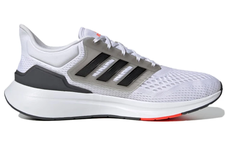 商品[国内直发] Adidas|adidas  EQ21 Run 舒适 织物 低帮跑步鞋 男款 白黑橙,价格¥340,第3张图片详细描述