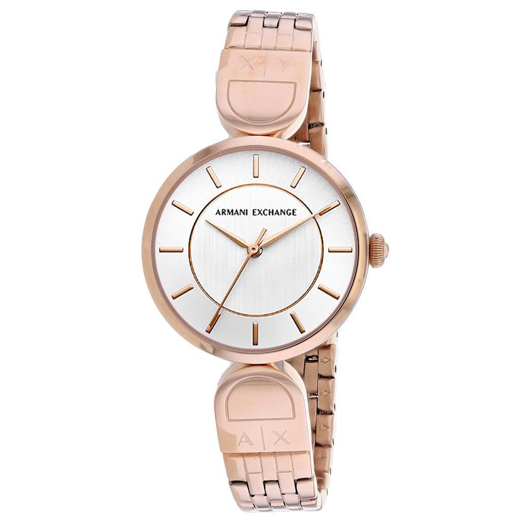 商品Armani Exchange|Armani Exchange Women's White dial Watch,价格¥941,第1张图片