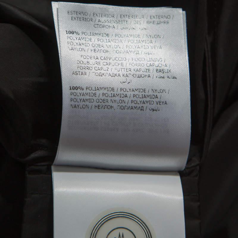 Moncler Black Grosgrain Trim Balloon Sleeve Hooded Jacket L商品第7张图片规格展示