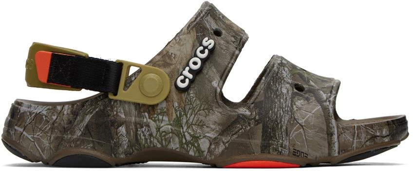 商品Crocs|Khaki Realtree EDGE Edition All-Terrain Sandals,价格¥259,第1张图片