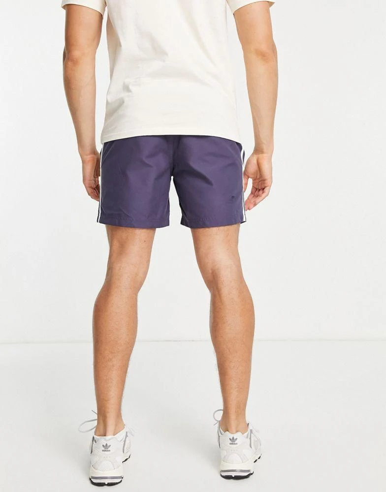 商品Adidas|adidas Originals adicolor three stripe swim shorts in navy,价格¥358,第2张图片详细描述