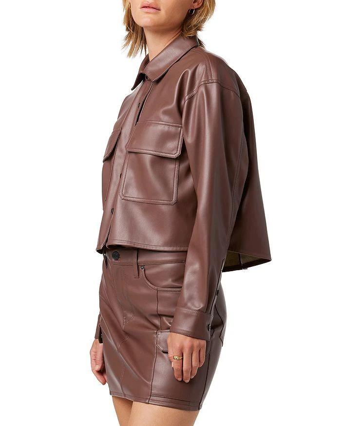 商品Hudson|Oversized Faux Leather Shirt,价格¥1280,第3张图片详细描述