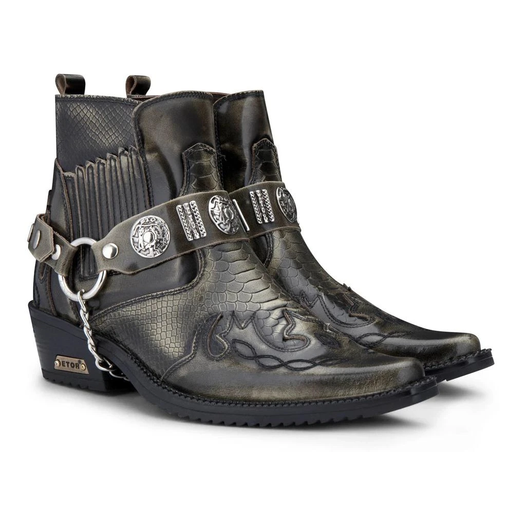 商品Etor|Ankle Cowboy Real Leather Wincklepickers Boots,价格¥1750,第2张图片详细描述