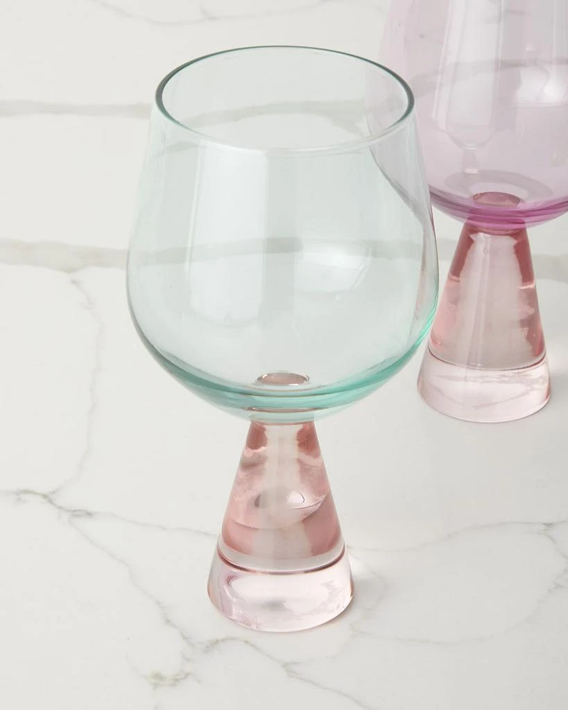 商品Neiman Marcus|Two-Tone Multicolor Wine Glasses, Set of 6,价格¥892,第3张图片详细描述