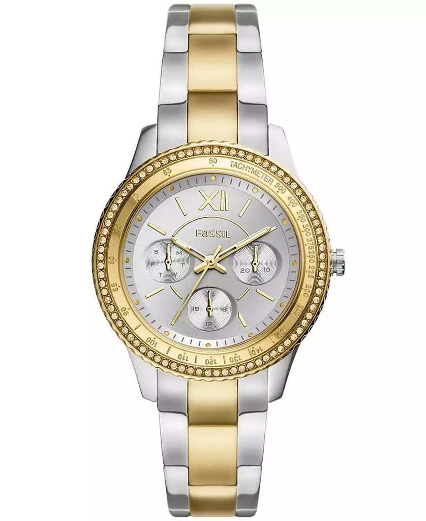 商品Fossil|Women's Sport Multifunction Two Tone Stainless Steel Bracelet Watch 37mm,价格¥1011,第1张图片