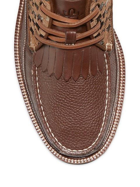 商品Cole Haan|Cole Haan x Pendleton American Classics Leather Chukka Boots,价格¥1564,第6张图片详细描述