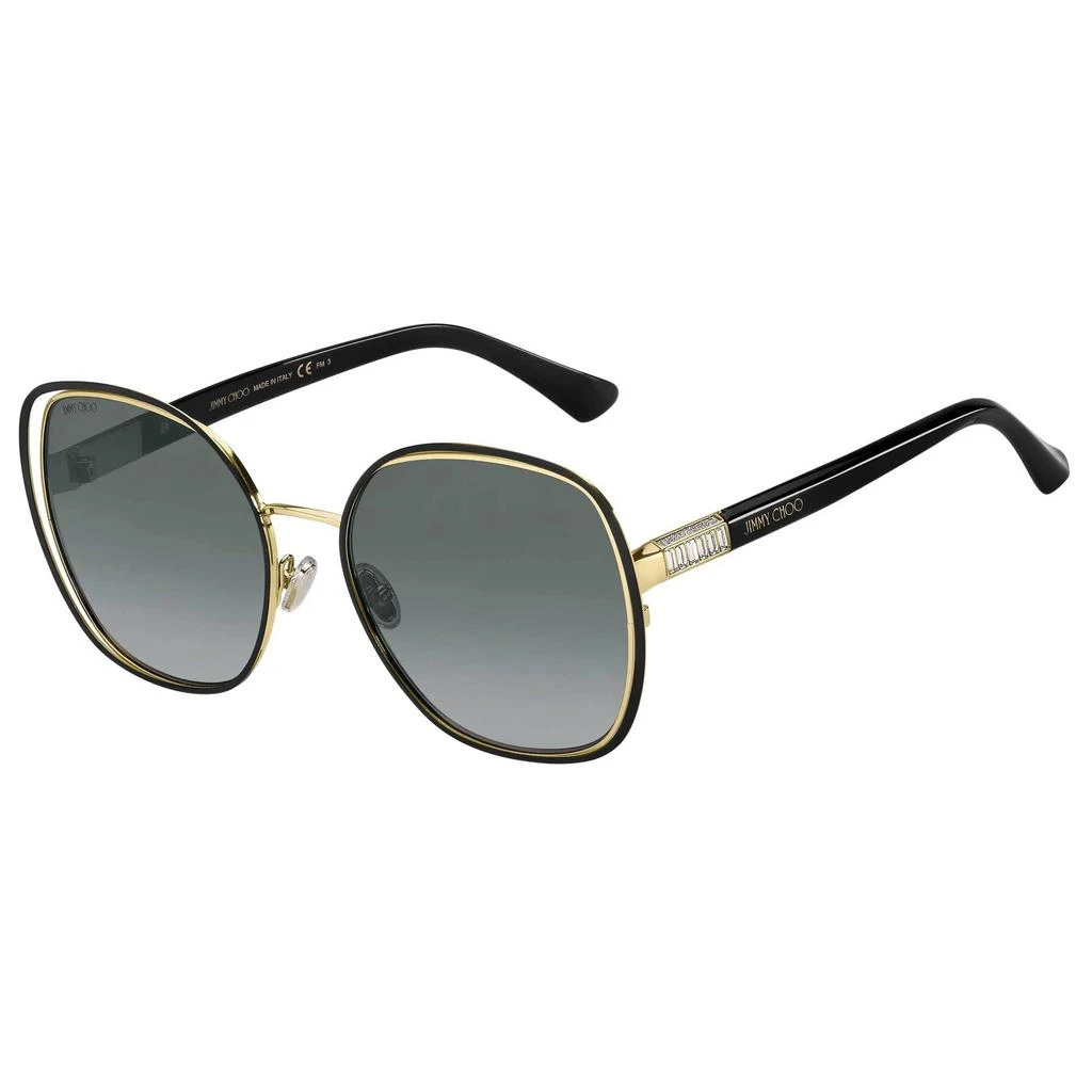 商品Jimmy Choo|Jimmy Choo Women's Sunglasses - Black Gold Frame Grey Shaded Lens | DODIE/S 02M2 9O,价格¥649,第1张图片
