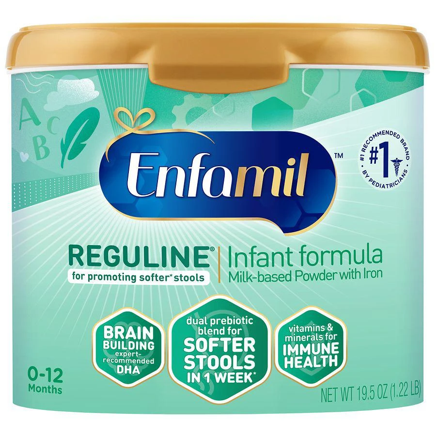 商品Enfamil|Enfamil Reguline 半水解防便秘婴儿配方奶粉1段 578g,价格¥344,第1张图片