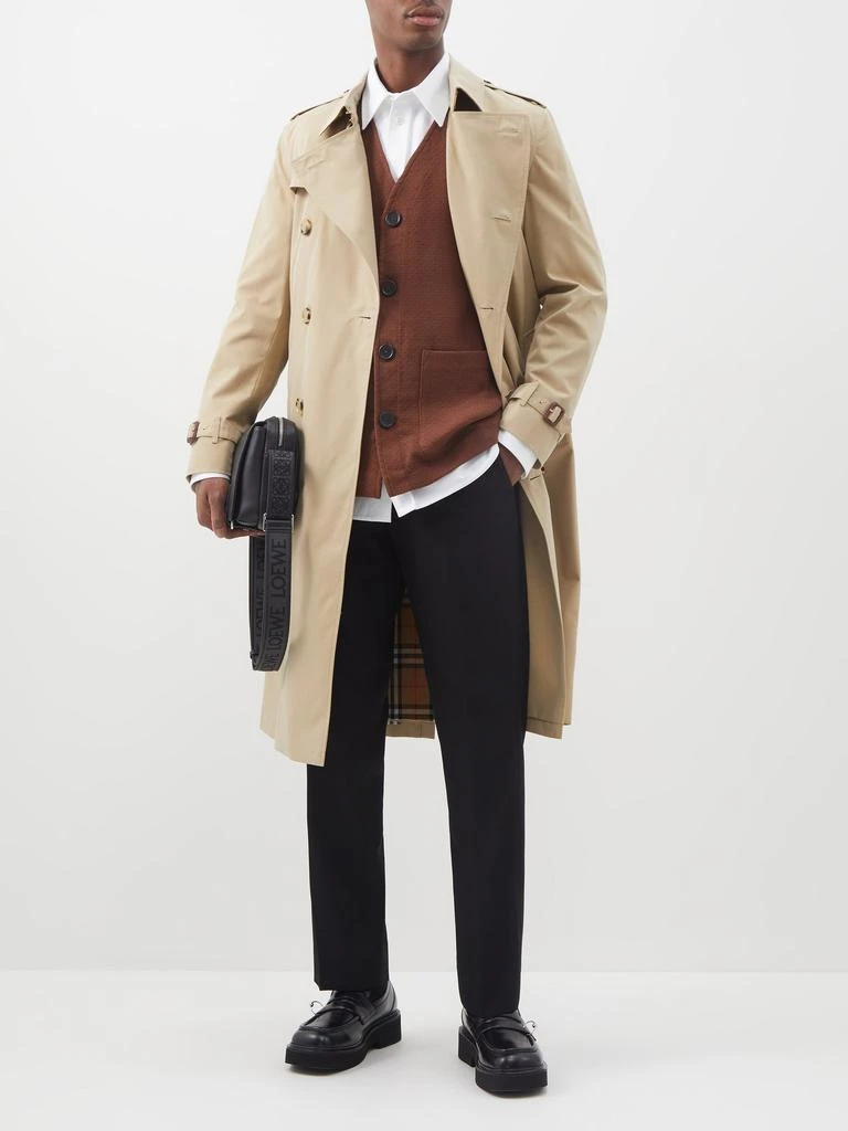 商品Burberry|Kensington cotton-gabardine trench coat,价格¥16843,第2张图片详细描述