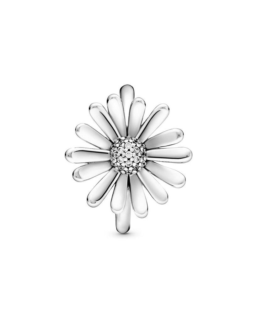 Pandora Silver Pave Daisy Flower Statement Ring商品第4张图片规格展示