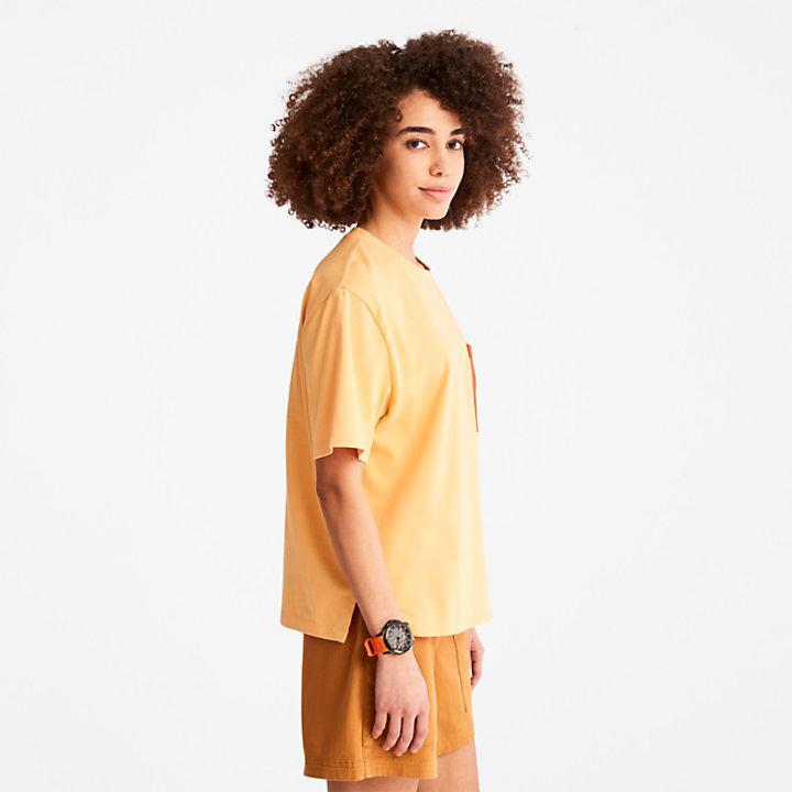 商品Timberland|TimberCHILL™ Pocket T-Shirt for Women in Orange,价格¥185,第6张图片详细描述