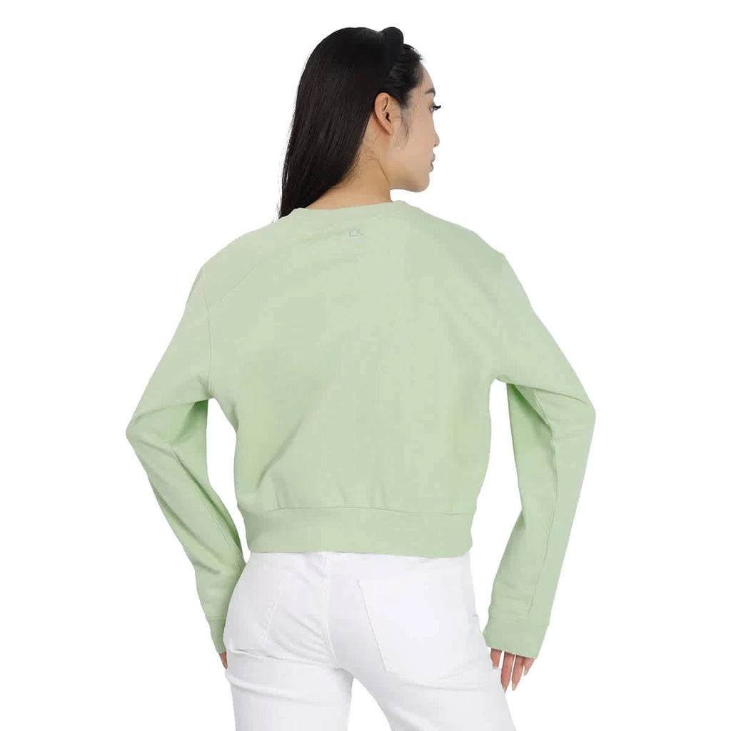 商品Calvin Klein|Ladies Knitted Logo Sweater In Mint Green,价格¥388,第3张图片详细描述