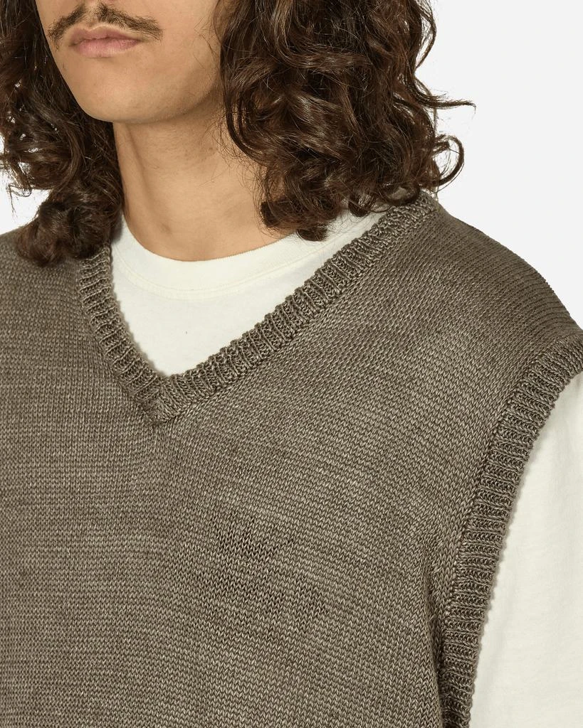 商品STUSSY|Loose Knit Linen Vest Stone,价格¥813,第5张图片详细描述