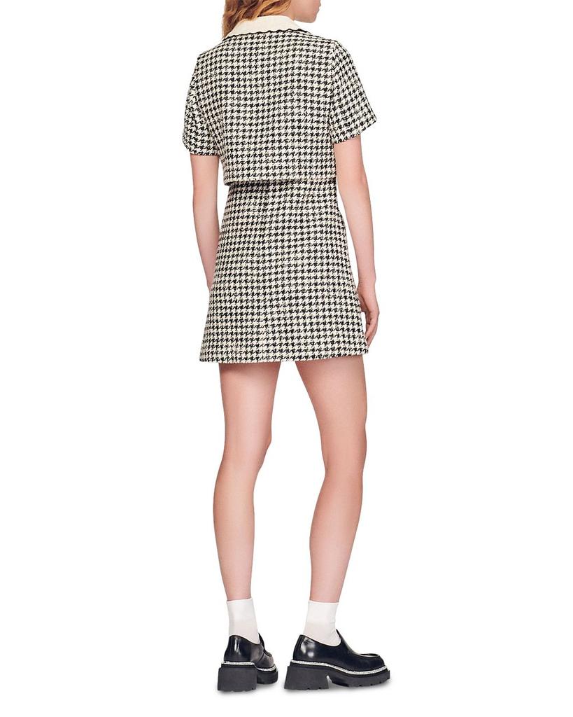 Faustina Houndstooth Mini Dress商品第2张图片规格展示