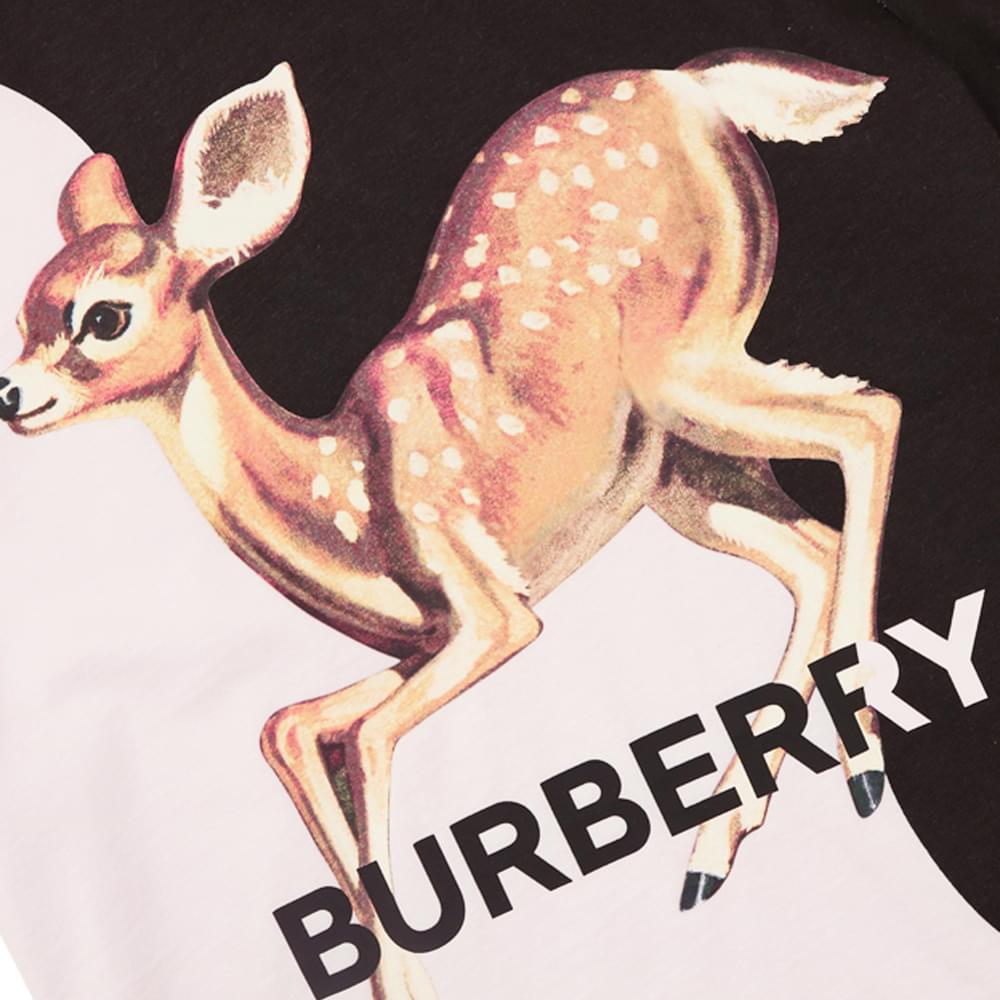 Pink & Black Short Sleeve Deer T Shirt商品第3张图片规格展示