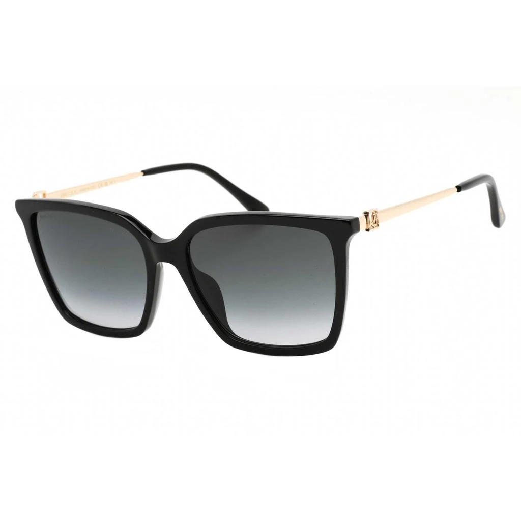 商品Jimmy Choo|Jimmy Choo Women's Sunglasses - Black Rectangular Full Rim Acetate | TOTTA/G/S 0807 9O,价格¥603,第1张图片