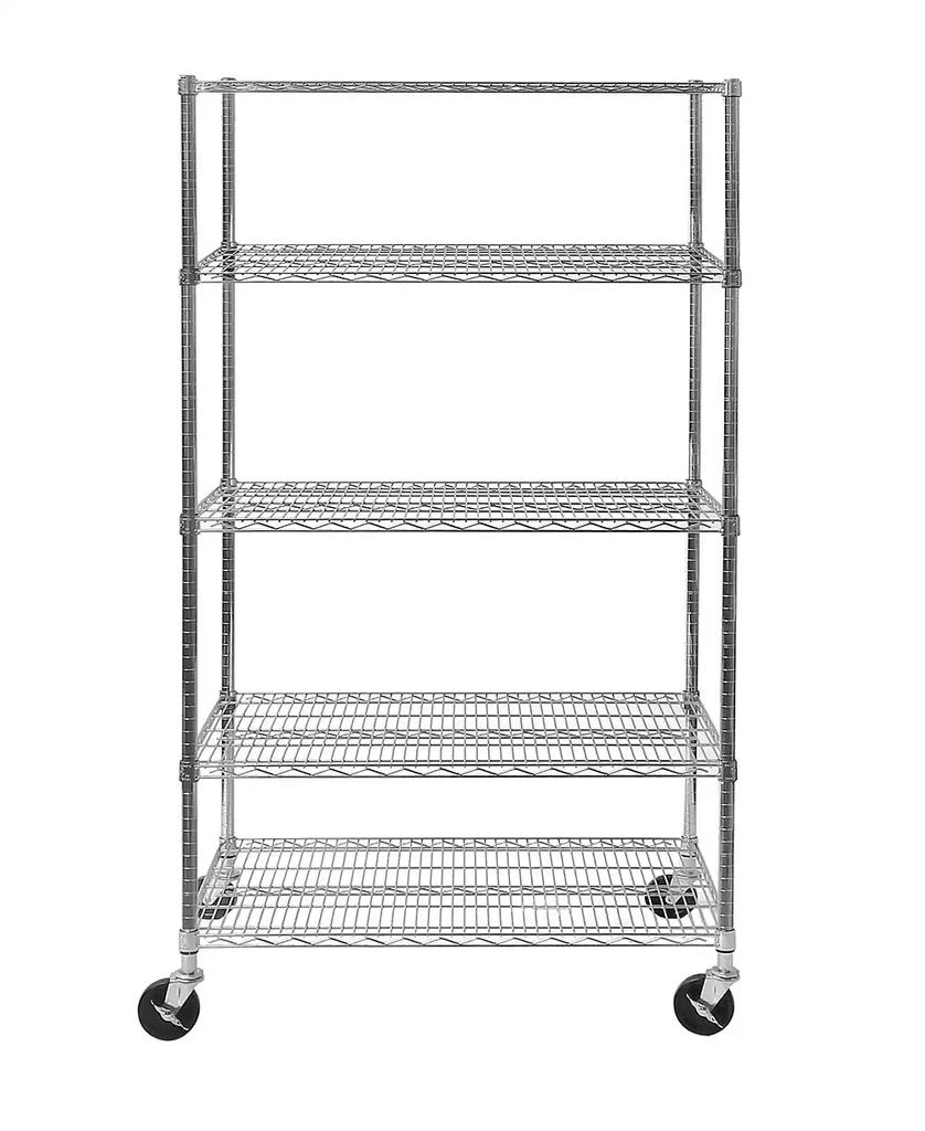 商品Seville Classics|UltraDurable 5-Tier NSF Steel Wire Shelving, 48" W x 24" D x 76" H,价格¥2460,第2张图片详细描述