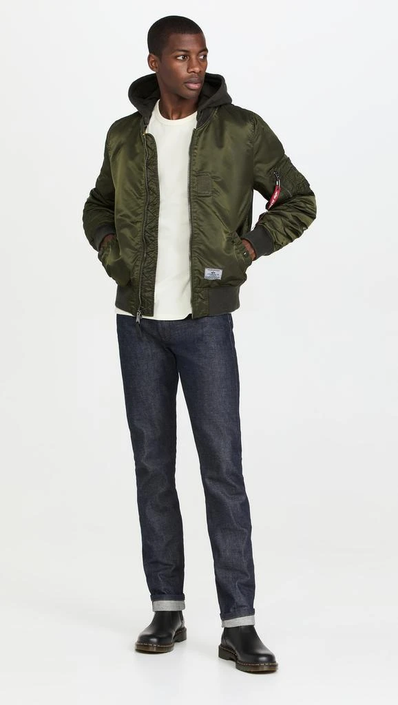 商品Alpha Industries|Alpha Industries Ma-1 Hooded Battlewash Flight Jacket,价格¥892,第5张图片详细描述