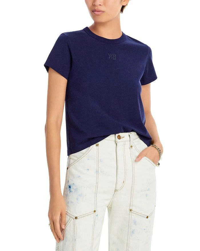 商品Alexander Wang|Short Sleeve Glitter Tee,价格¥676,第1张图片