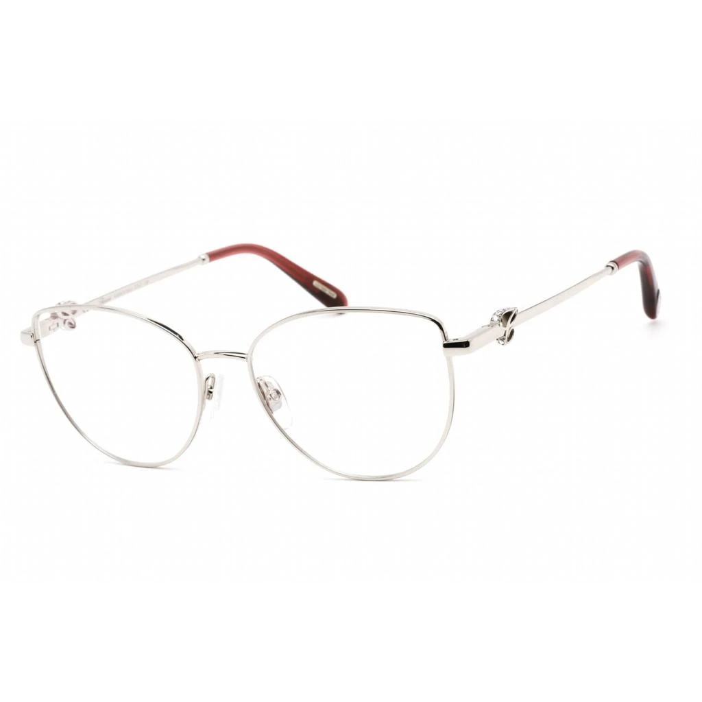 商品Chopard|Chopard Women's Eyeglasses - Shiny Palladium Silver Metal Cat Eye Frame | VCHF51S 0579,价格¥1289,第1张图片