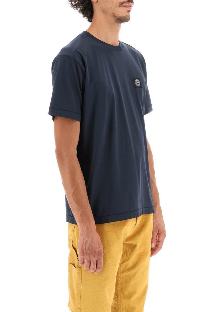 商品Stone Island|T-SHIRT WITH LOGO PATCH,价格¥828,第5张图片详细描述