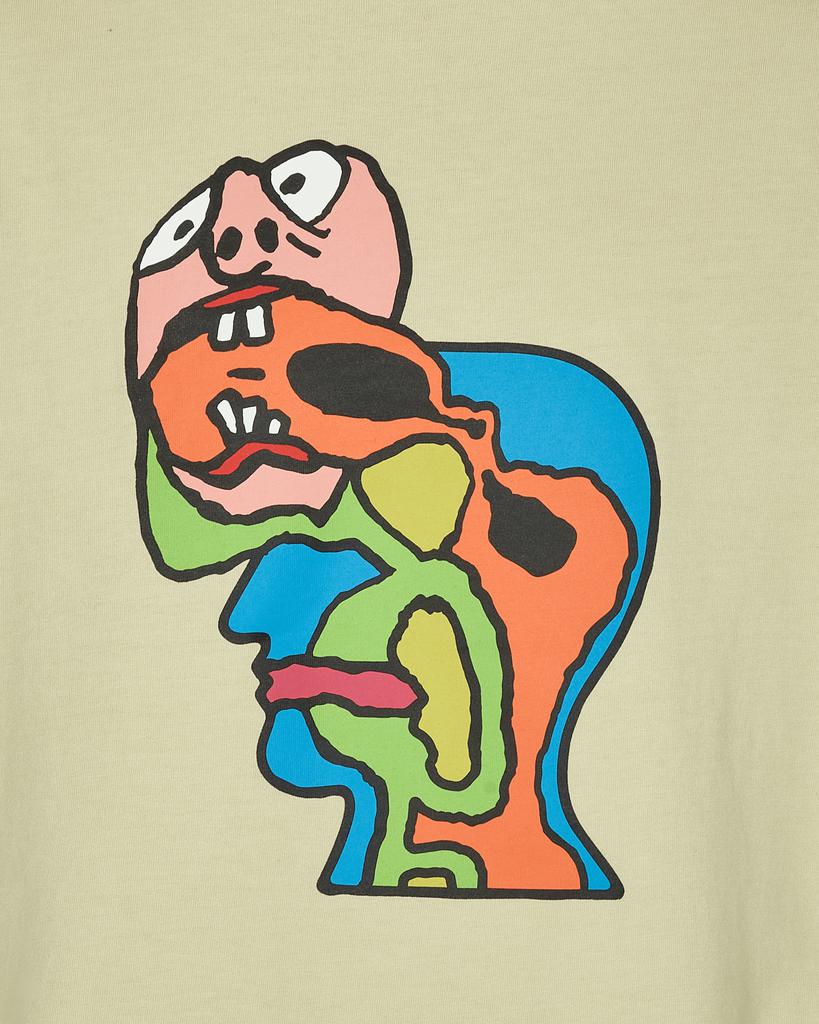Brain Eater Longsleeve T-Shirt Beige商品第6张图片规格展示