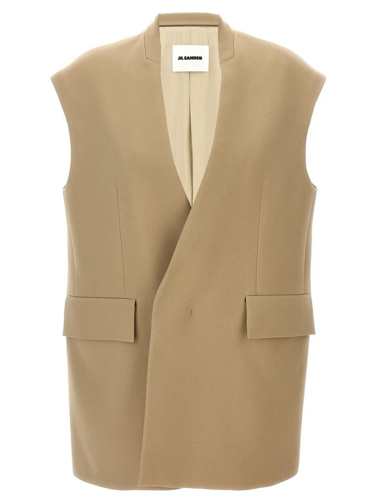 商品Jil Sander|Oversized Tailored Vest,价格¥15867,第1张图片