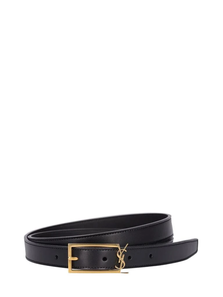 商品Yves Saint Laurent|2cm Ysl Buckle Leather Belt,价格¥3378,第1张图片