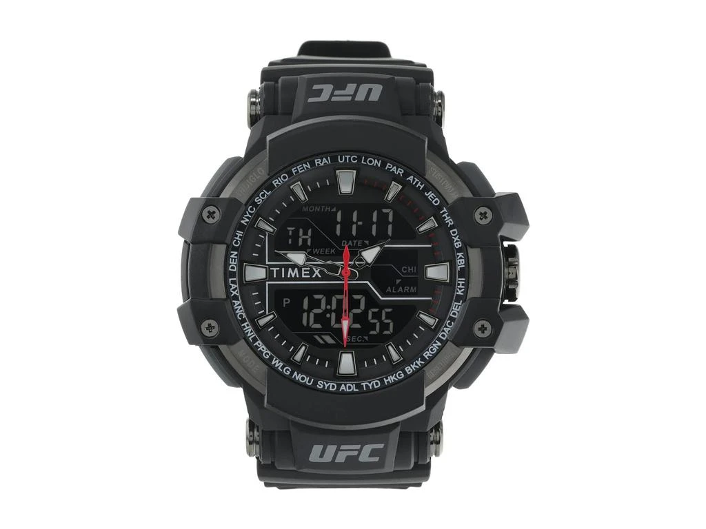 商品Timex|53 mm UFC Tactic Digital Dial Black Resin Strap Watch,价格¥412,第1张图片