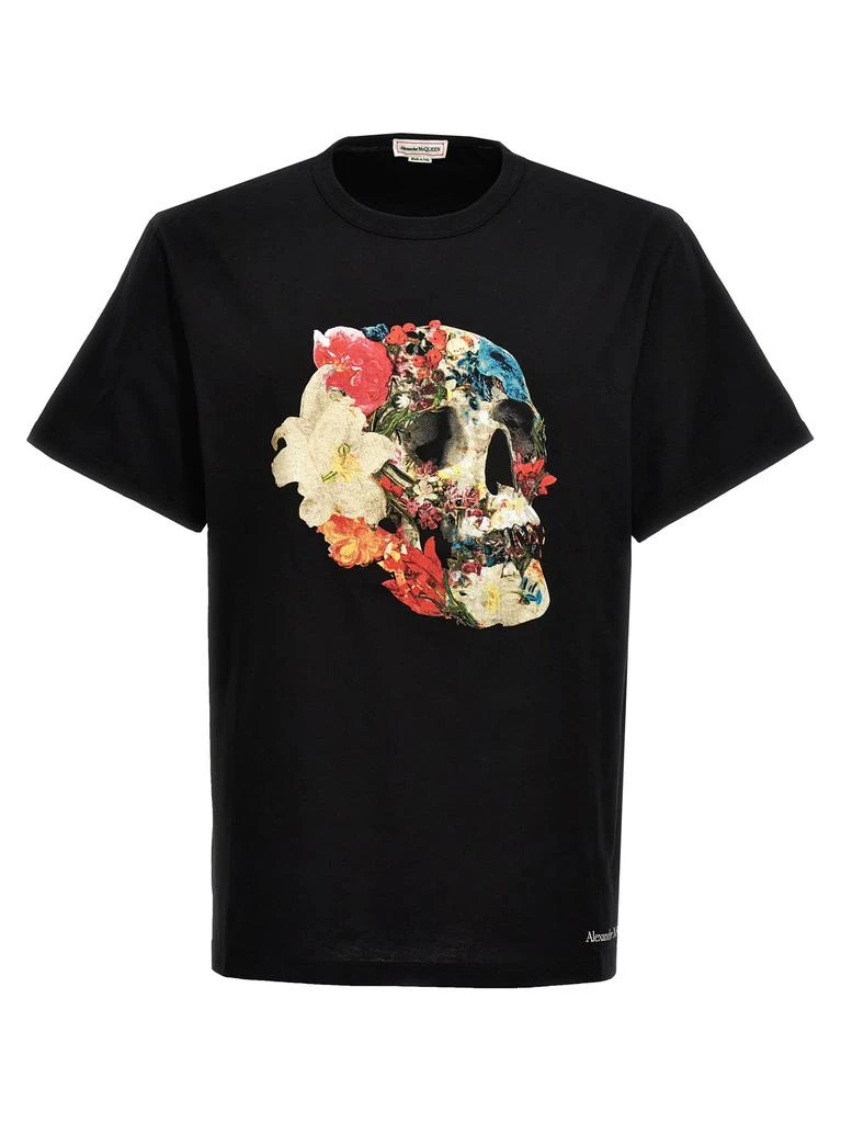 商品Alexander McQueen|floral Skull T-shirt,价格¥2695,第1张图片
