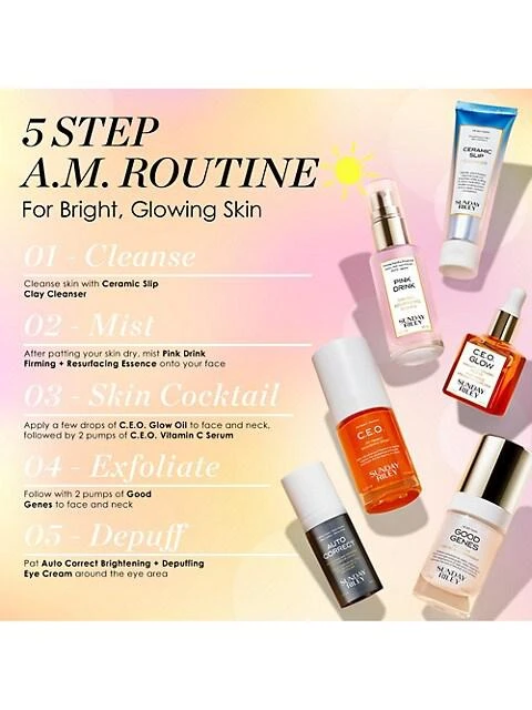 商品Sunday Riley|Wake Up With Me Complete Brightening Morning Routine 6-Piece Set,价格¥721,第2张图片详细描述