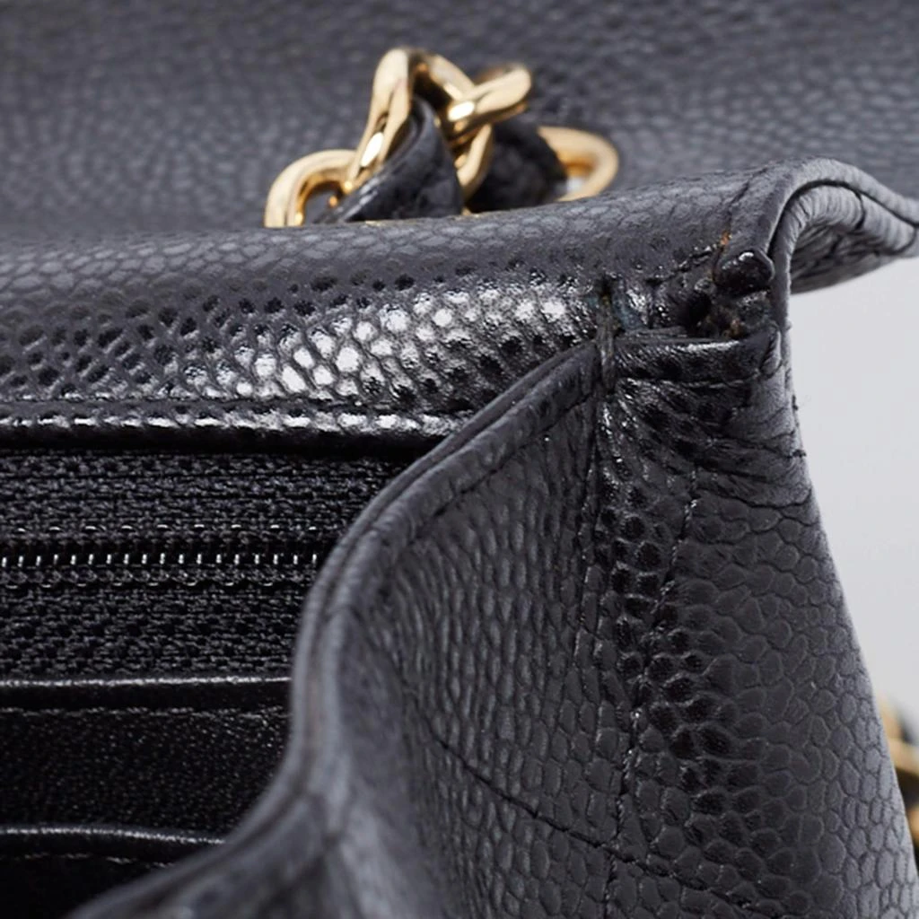 Chanel Black Quilted Caviar Leather Maxi Classic Single Flap Bag 商品