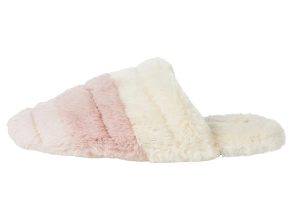 商品Madewell|Colorblock Quilted Scuff Slippers in Recycled Faux Fur,价格¥220,第4张图片详细描述