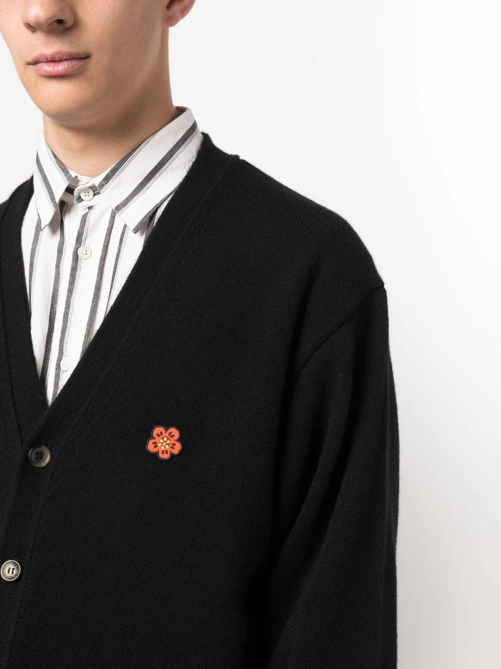 商品【商品预售7天】 Kenzo|Kenzo 男士针织毛衣 FD65CA4183LC99J 黑色,价格¥2370,第6张图片详细描述