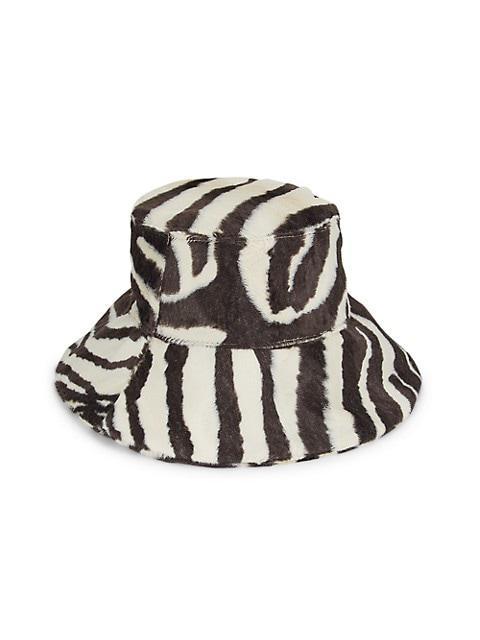 商品Max Mara|Street Zebra-Print Bucket Hat,价格¥2585,第4张图片详细描述