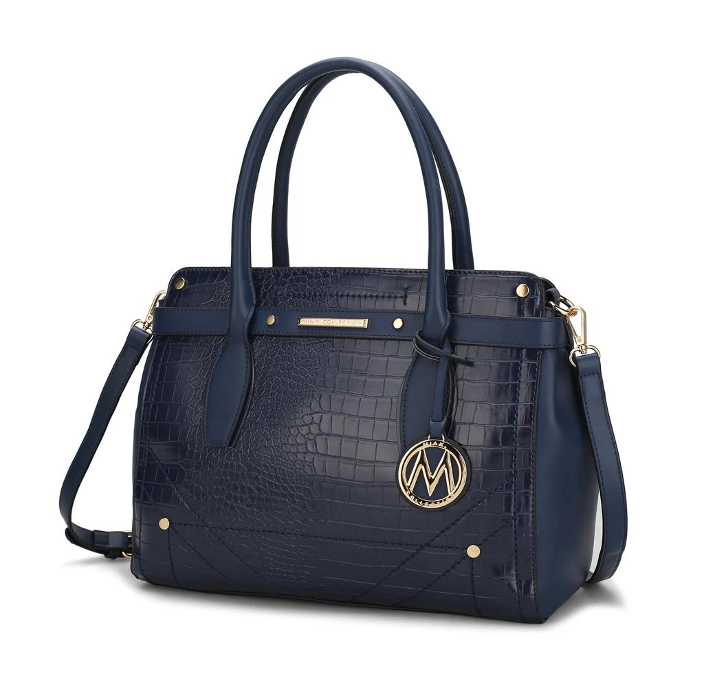 Catarina Vegan Crocodile Leather Satchel Handbag 商品