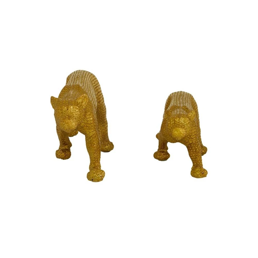 商品Rosemary Lane|Glam Leopard Sculpture, Set of 2,价格¥515,第3张图片详细描述