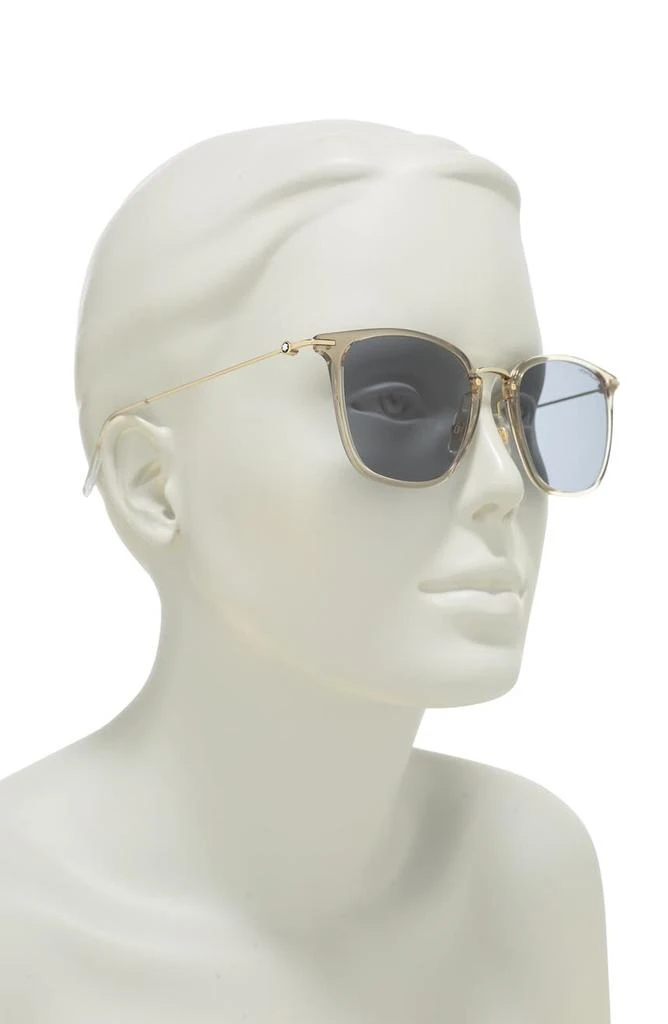 商品MontBlanc|53mm Square Rectangle Sunglasses,价格¥1143,第3张图片详细描述