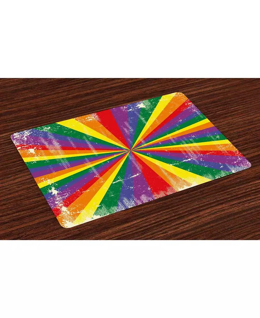 商品Ambesonne|Pride Place Mats, Set of 4,价格¥237,第1张图片