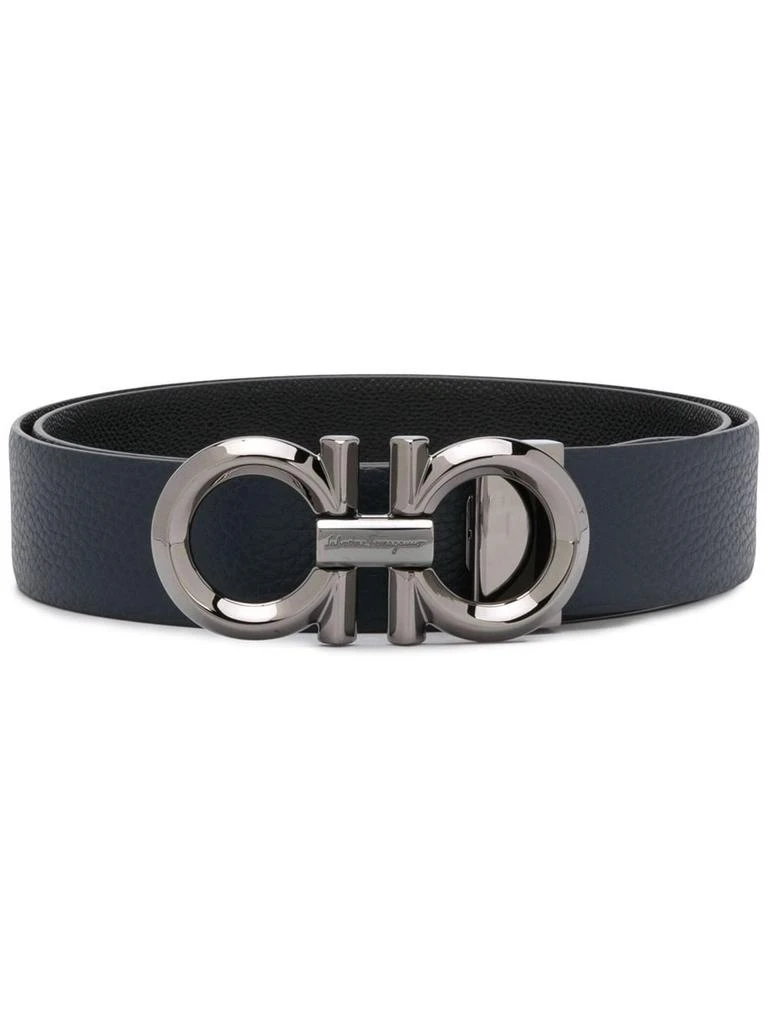 商品Salvatore Ferragamo|Salvatore Ferragamo Men's Blue Leather Belt,价格¥4018,第1张图片