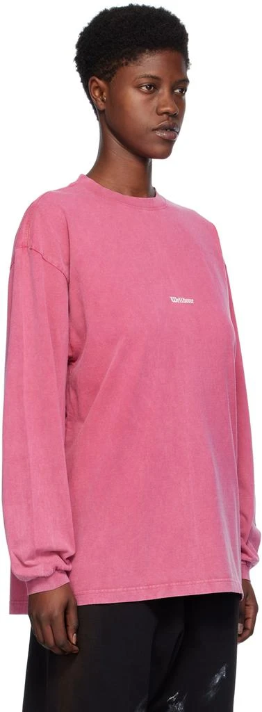 商品We11done|Pink Vintage Horror Long Sleeve T-Shirt,价格¥3683,第2张图片详细描述
