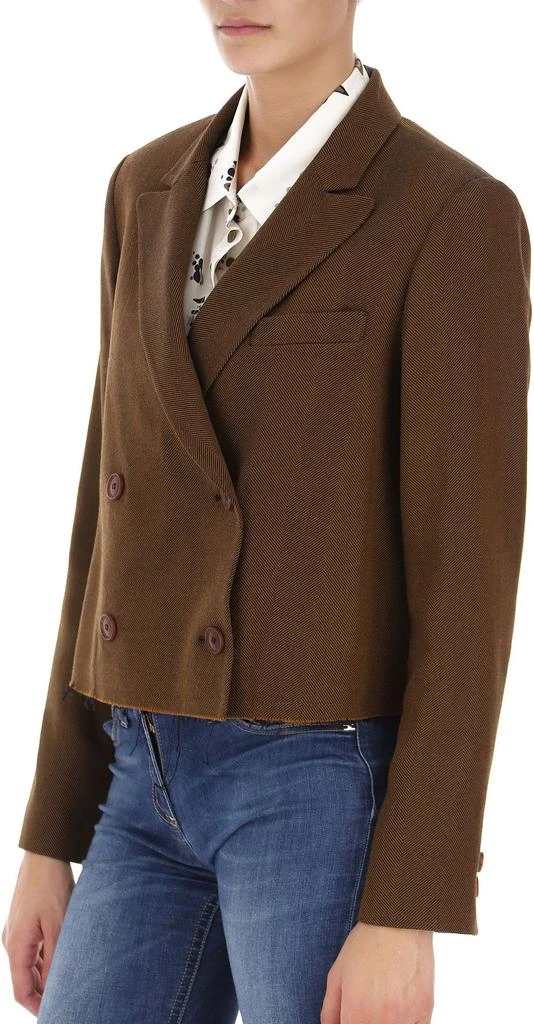 商品ALYSI|Alysi women's brown wool blazer,价格¥2720,第3张图片详细描述