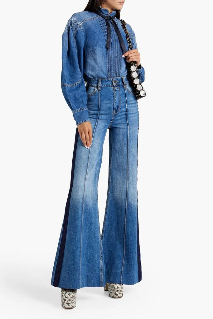 商品Zimmermann|Pintucked denim shirt,价格¥1578,第2张图片详细描述