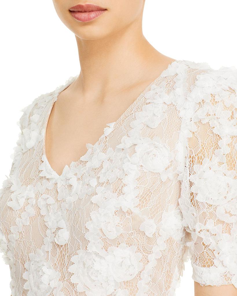 Lace Appliqué Short Sleeve Dress - 100% Exclusive商品第3张图片规格展示